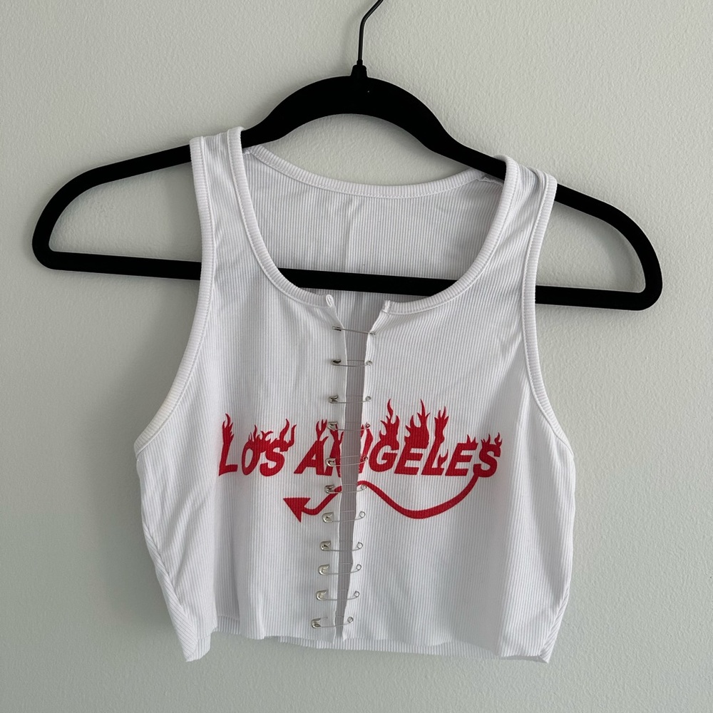 Los Angeles White Tank Top